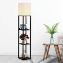Shelf Floor Lamp - Shade Diffused Light Source with Open-Box Shelves-2