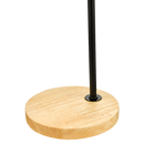 Modern Table lamp Desk Light Timber Base Bedside Bedroom Black-6