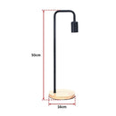Modern Table lamp Desk Light Timber Base Bedside Bedroom Black-9