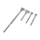 Stainless Steel Wire Rope DIY Balustrade Kit Jaw/Swage Fork Turnbuckle - 10 pack-8