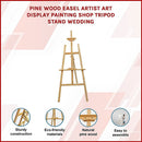 Pine Wood Easel Artist Art Display Painting Shop Tripod Stand Wedding-5