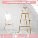 Pine Wood Easel Artist Art Display Painting Shop Tripod Stand Wedding-7