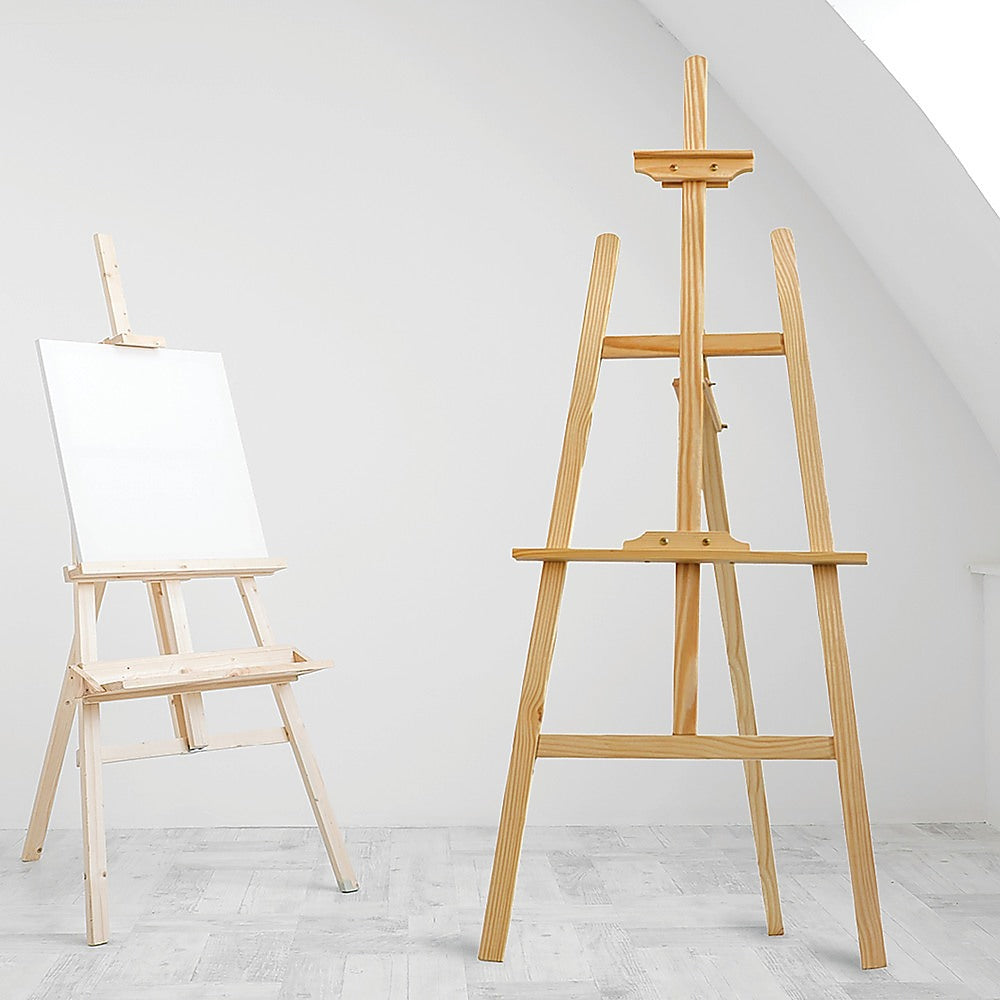 Pine Wood Easel Artist Art Display Painting Shop Tripod Stand Wedding - 0