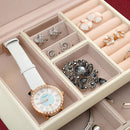 Jewellery Storage Box Girls Ring Necklace Display Organiser Case For Neat Accessory Storage-5
