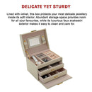 Jewellery Storage Box Girls Rings Necklaces Display Organiser Storage Case-11