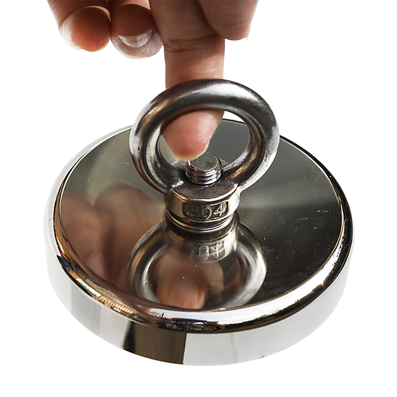 400Kg Salvage Strong Recovery Magnet Neodymium Hook Treasure Hunting Fishing