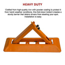 60cm Iron Fold Down Vehicle Security Parking Lock Bollard Barrier For Reserved Car Parking Protection-12