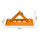 60cm Iron Fold Down Vehicle Security Parking Lock Bollard Barrier For Reserved Car Parking Protection-13