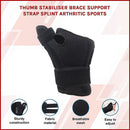 Thumb Stabiliser Brace One Size Fits All Support Strap Splint For Sports And Arthritis Relief-2