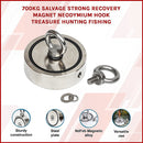 700Kg Salvage Strong Recovery Magnet Neodymium Hook Treasure Hunting Fishing-3