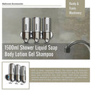 1500ml Shower Liquid Soap Body Lotion Gel Shampoo Bathroom Dispenser-8