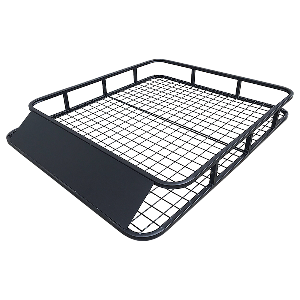 Universal Roof Rack Basket - Car Luggage Carrier Steel Cage Vehicle Cargo - 0