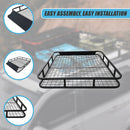 Universal Roof Rack Basket - Car Luggage Carrier Steel Cage Vehicle Cargo-14