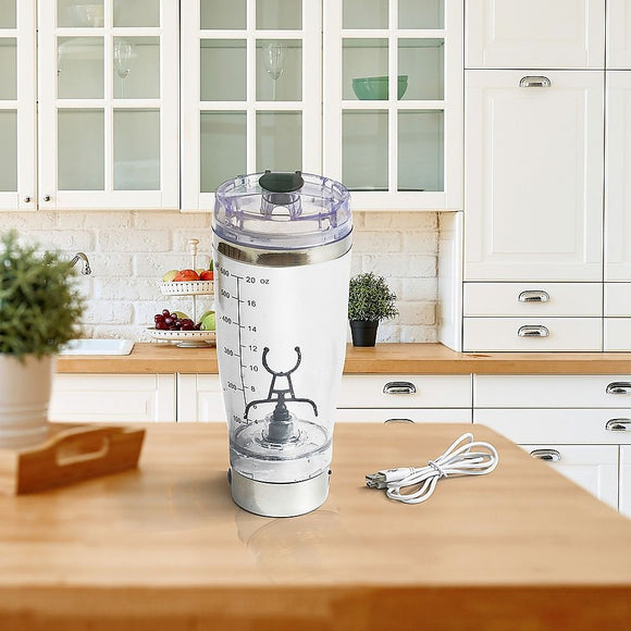 600ml Electric Smart Portable Blender Protein Shaker Bottle Cup