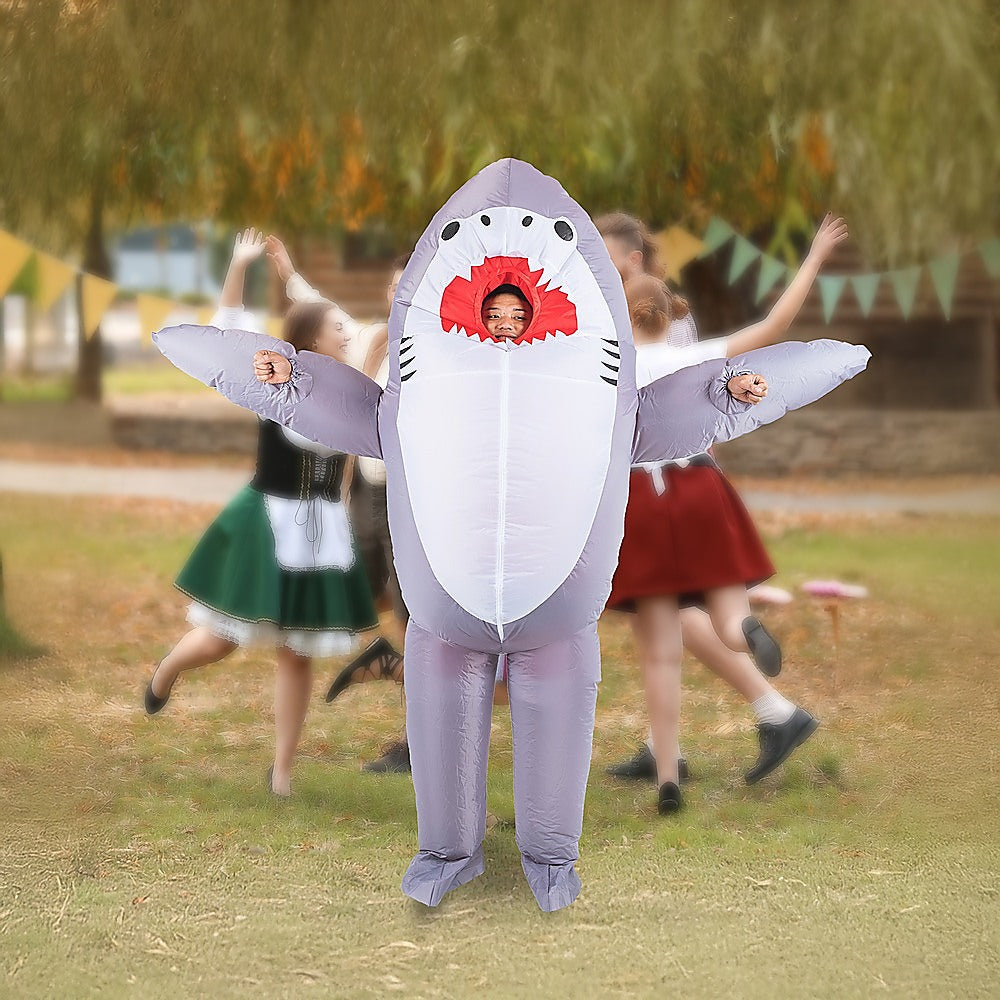 Shark Fancy Dress Fan Inflatable Costume  Suit