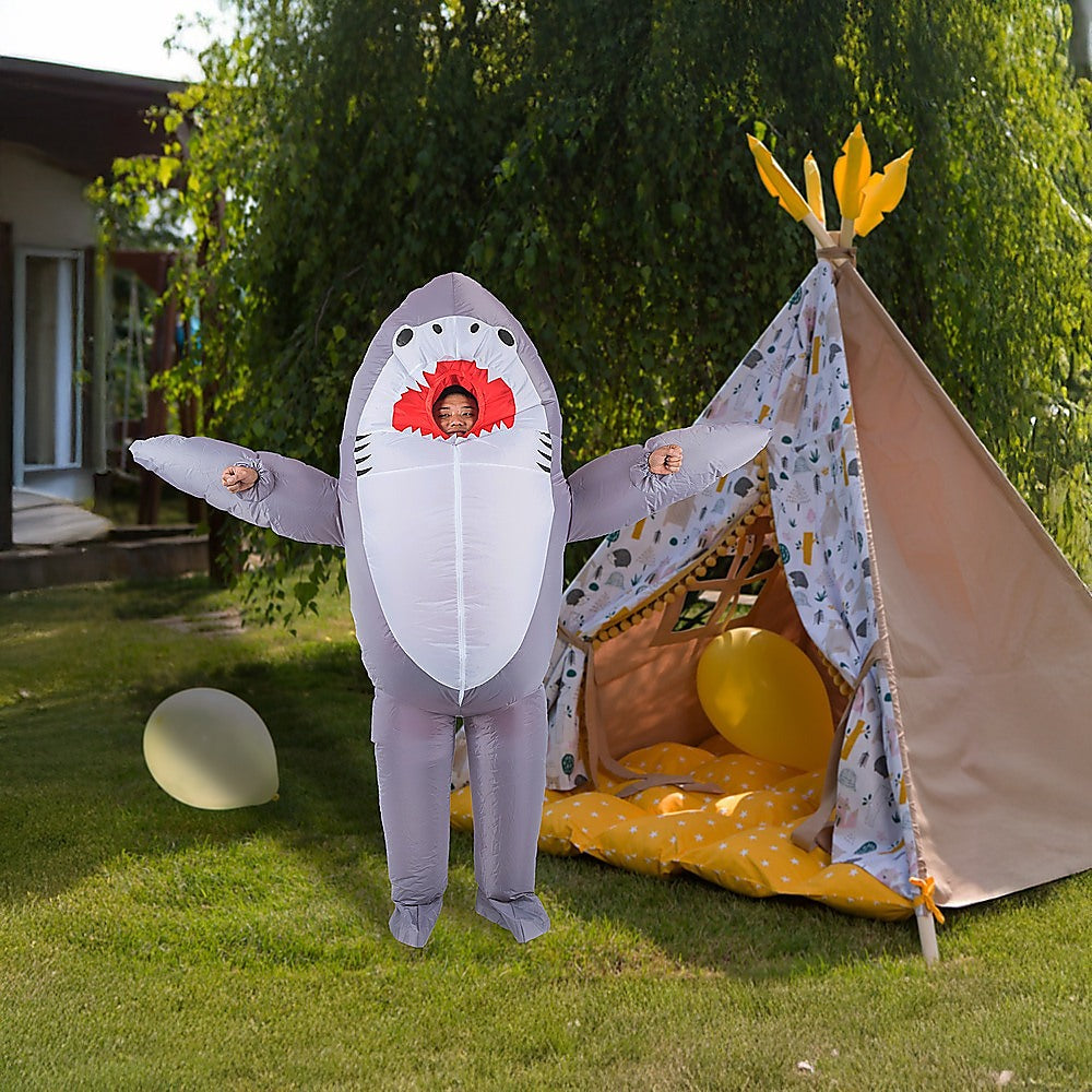 Shark Fancy Dress Fan Inflatable Costume  Suit