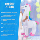 Giant Unicorn Fancy Dress Fan Inflatable Costume  Suit-10