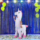 Giant Unicorn Fancy Dress Fan Inflatable Costume  Suit-2