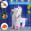 Giant Unicorn Fancy Dress Fan Inflatable Costume  Suit-8