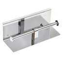Stainless Steel Double Toilet Paper Holder Towel Roll Tissue Rack Storage Shelf-10