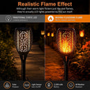 10 Pack Solar Torch Lights 96 LED Flickering Lighting Dancing Flame Garden Lamp-3