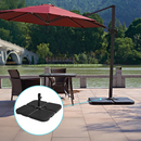 Outdoor Patio 4-Piece Cantilever Offset 3M Umbrella Base Stand Weight Water Sand-2