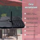 Outdoor Patio 4-Piece Cantilever Offset 3M Umbrella Base Stand Weight Water Sand-3