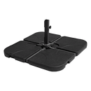 Outdoor Patio 4-Piece Cantilever Offset 3M Umbrella Base Stand Weight Water Sand-5