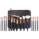Soft 15Pcs Pro Face Powder Makeup Brushes Set Eyeshader Blending Highlight Tools-3