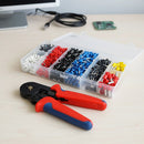 1200Pcs Bootlace Ferrule Crimper kit 0.25-10mm2 Cord End Ratchet Crimping Tool-2