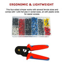 1200Pcs Bootlace Ferrule Crimper kit 0.25-10mm2 Cord End Ratchet Crimping Tool-6