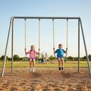 2 Pack Heavy Duty Playground Swing Seats with 66 Inch Plastic Coated Chains for Outdoor Backyard Play-6