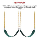 2 Pack Heavy Duty Playground Swing Seats with 66 Inch Plastic Coated Chains for Outdoor Backyard Play-8