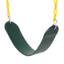 2 Pack Swings Seats Heavy Duty 66" Chain Plastic Coated Playground Swing-4