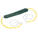 2 Pack Swings Seats Heavy Duty 66" Chain Plastic Coated Playground Swing-7