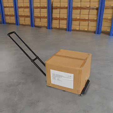 Foldable Hand Flatbed Trolley Cart 6 x 360 Degree Rotating Wheels with Maximum Load 200Kg - 0