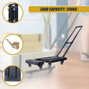 Foldable Hand Flatbed Trolley Cart 6 x 360 Degree Rotating Wheels with Maximum Load 200Kg-7