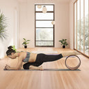 Yoga Pilates Wheel Cork Circle Prop Back Chest Hips Abdomen Stretch Roller-1