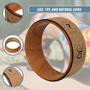 Yoga Pilates Wheel Cork Circle Prop Back Chest Hips Abdomen Stretch Roller-7