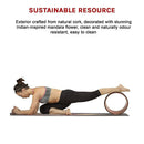 Yoga Pilates Wheel Cork Circle Prop Back Chest Hips Abdomen Stretch Roller-8