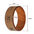 Yoga Pilates Wheel Cork Circle Prop Back Chest Hips Abdomen Stretch Roller-10