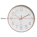 Modern Rose Gold Wall Clock – Silent Non-Ticking Quartz Battery Operated Design-8