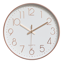 Modern Rose Gold Wall Clock – Silent Non-Ticking Quartz Battery Operated Design-1