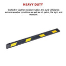 180cm Heavy Duty Rubber Curb Parking Guide Wheel Driveway Stopper Reflective Yellow-12