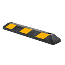 90cm Heavy Duty Rubber Curb Parking Guide Wheel Driveway Stopper Reflective Yellow-2