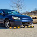 90cm Heavy Duty Rubber Curb Parking Guide Wheel Driveway Stopper Reflective Yellow-3