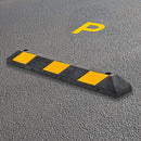 90cm Heavy Duty Rubber Curb Parking Guide Wheel Driveway Stopper Reflective Yellow-14