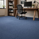 5m2 Box of Premium Carpet Tiles Commercial Domestic Office Heavy Use Flooring Blue-3
