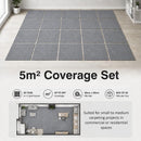 5m2 Box of Premium Carpet Tiles Commercial Domestic Office Heavy Use Flooring Grey-8
