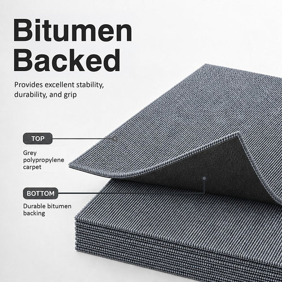 5m2 Box of Premium Carpet Tiles Commercial Domestic Office Heavy Use Flooring Grey